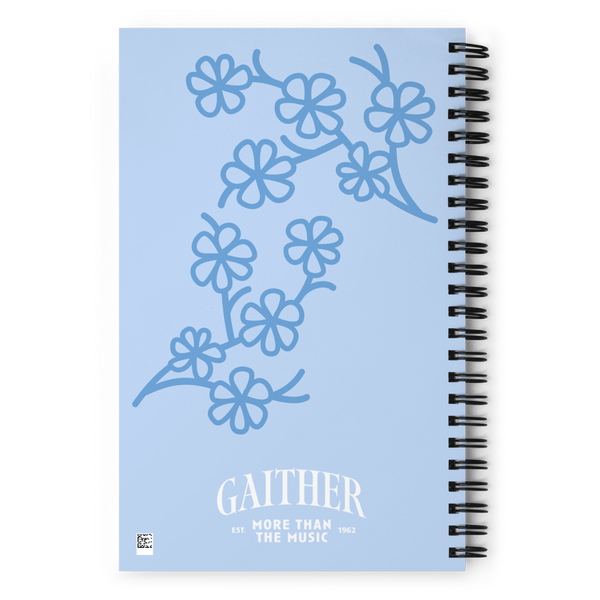 Loving God Loving Each Other Floral Spiral Notebook Gaither
