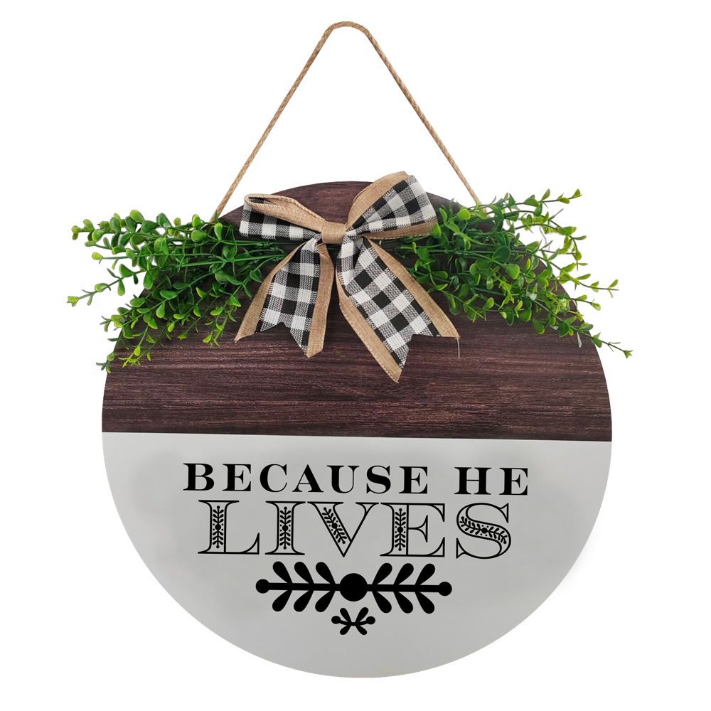 Because He Lives Welcome Sign - Gaither Merchandise Store