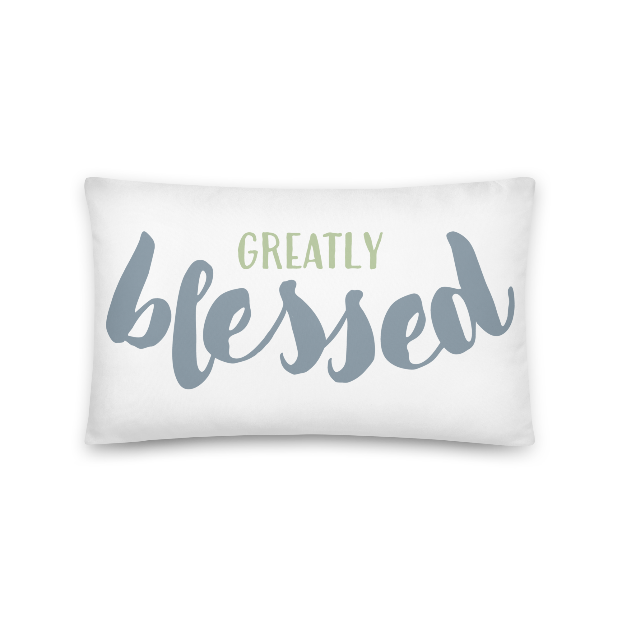 Greatly Blessed Multi-Colored Pillow 20x20