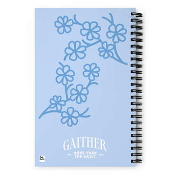 Loving God Loving Each Other Floral Spiral Notebook
