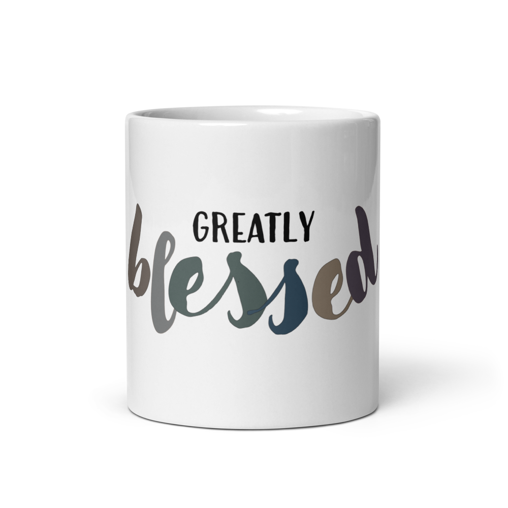Greatly Blessed Multi-Colored Mug